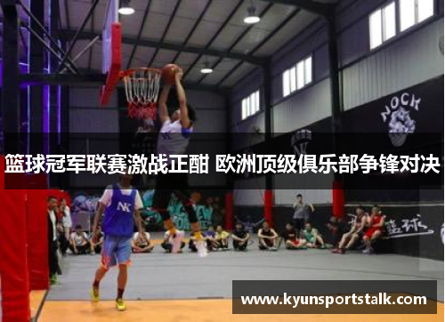 篮球冠军联赛激战正酣 欧洲顶级俱乐部争锋对决